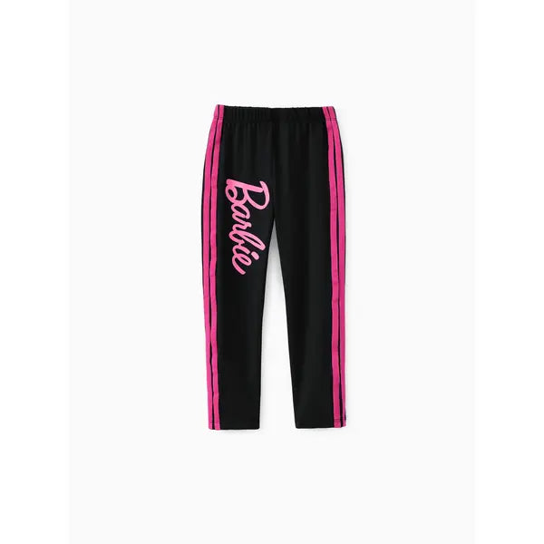 PATPAT Barbie Toddler/Kid Girl Letter Pattern Leggings Black