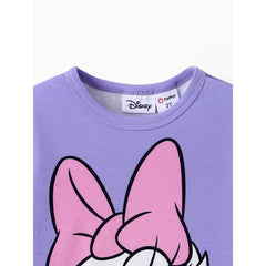 PATPAT Disney Mickey and Friends Toddler & Kids Girl/Boy Naia™ Character Print Long-sleeve Tee Purple