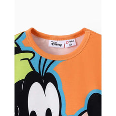 PATPAT Disney Mickey and Friends Toddler & Kids Girl/Boy Naia™ Character Print Long-sleeve Tee Orange