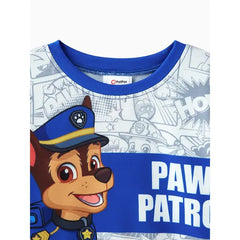 PATPAT PAW Patrol 2pcs Toddler Girl/Boy Marshall Chase Pullover Sweatshirt with Pants Set Blue