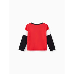 Patpat PAW Patrol Toddler Girl/Boy Skye Chase Rubble Marshall Colorblock Long-sleeve Tee Red