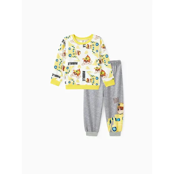 PATPAT Paw Patrol Toddler Boys/Girls Chase Marshall Rubble Graphics Set Yellow