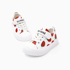 Patpat Toddler/Kids Girl Stylish Strawberry Patterned Velcro Casual Shoes red