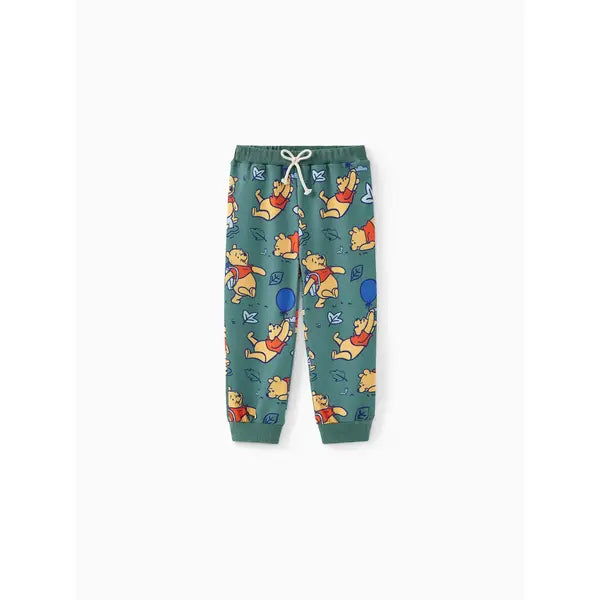 PATPAT Disney Winnie the Pooh Toddler Boy/Girl Character Pattern Fun Print Sweatshirt or Pants green