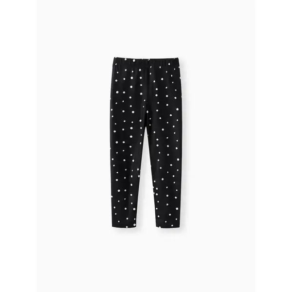 Patpat Toddler/Kid Girl Elasticized Leggings Black