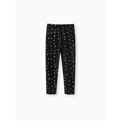 Patpat Toddler/Kid Girl Elasticized Leggings Black