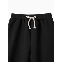 Patpat Toddler Boy/Girl Solid Color Sporty Joggers Pants Black