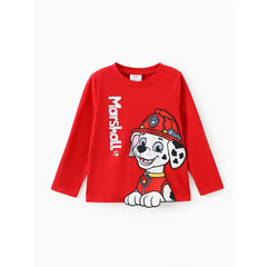 PATPAT Paw Patrol Toddler Unisex 1pc 3D Embroidery Character Print Sweatshirt Red
