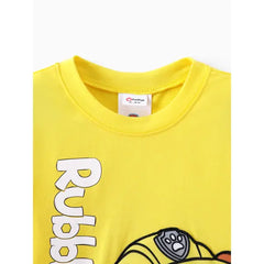 PATPAT Paw Patrol Toddler Unisex 1pc 3D Embroidery Character Print Sweatshirt Yellow