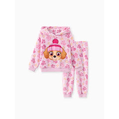 PATPAT PAW Patrol Toddler Girl 2pcs Skye Chase Fleece Hoodie with Pants Set Pink