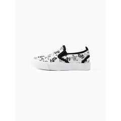 Patpat Toddler/Kids Unisex Casual Letter Graffiti Shoes white
