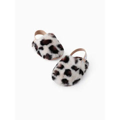 PATPAT Baby/Toddler Walking Shoes Unisex Cute Cozy Fluffy Plush Heart Design Brown