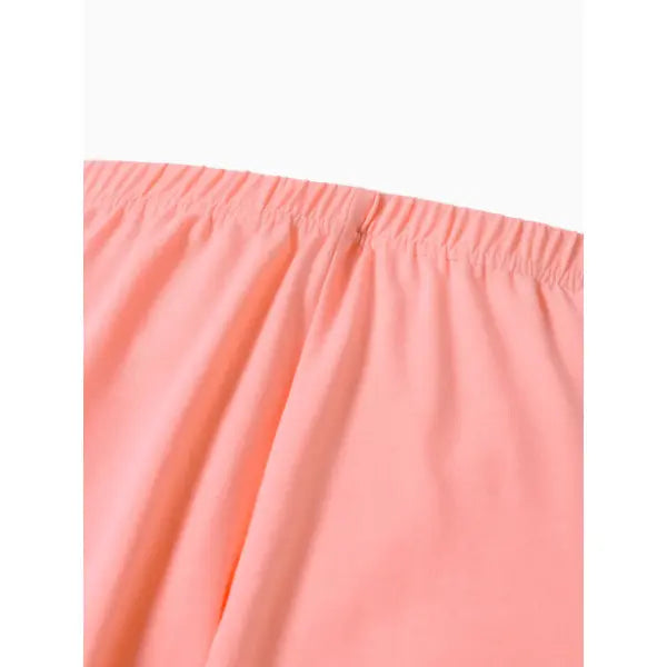 Patpat 3-Pack Toddler Girl 100% Cotton Solid Color Elasticized Leggings