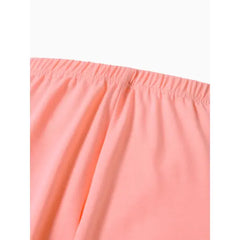 Patpat 3-Pack Toddler Girl 100% Cotton Solid Color Elasticized Leggings