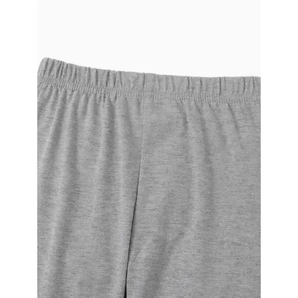 Patpat 3-Pack Toddler Girl 100% Cotton Solid Color Elasticized Leggings