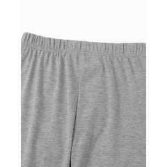 Patpat 3-Pack Toddler Girl 100% Cotton Solid Color Elasticized Leggings