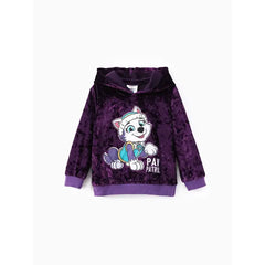 PATPAT PAW patrol Toddler Girls 2pcs Velvet Hoodie with Pants Set purple