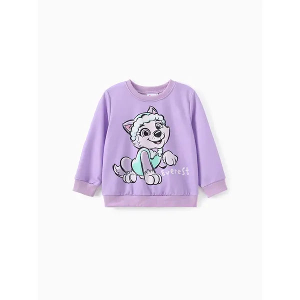 Patpat Paw Patrol Toddler Girls/Boys Character Print Sweatshirt Purple