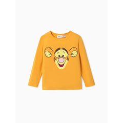 PATPAT Disney Winnie the Pooh Toddler Boys/Girls Cute Characters Emoji Long Sleeve T-Shirt Orange