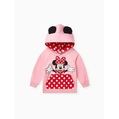 PATPAT Disney Mickey and Friends Toddler Boys/Girls Character Stereo Ear Hoodies Pink