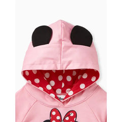 PATPAT Disney Mickey and Friends Toddler Boys/Girls Character Stereo Ear Hoodies Pink