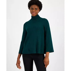 Anne Klein Women's Bell Sleeve Pullover Sweater, Elegant Comfortable Knit Top