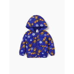 PATPAT PAW Patrol Toddler Girl/Boy Skye Chase Rubble Long-sleeve Hooded Quilted Puffer Jacket Blue