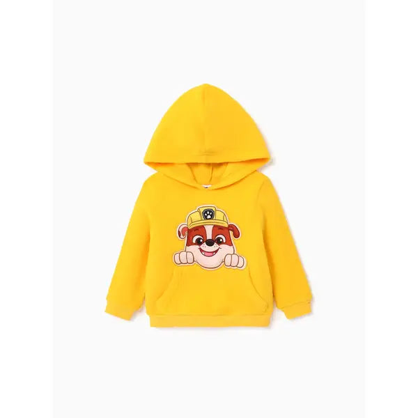 PATPAT PAW Patrol Toddler Boy/Girl Skye Chase Rubble Marshall Fleece Long-sleeve Hooded Sweatshirt Yellow