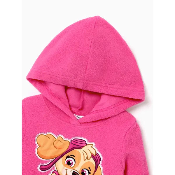 PATPAT PAW Patrol Toddler Boy/Girl Skye Chase Rubble Marshall Fleece Long-sleeve Hooded Sweatshirt Pink