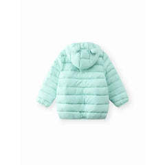PATPAT Baby/Toddler Clothes 3D Ear Design Hooded Cotton-Padded Jacket Turquoise