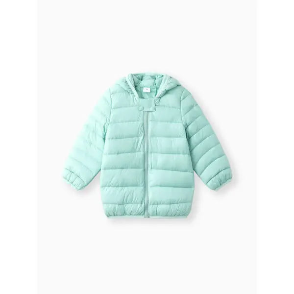 PATPAT Baby/Toddler Clothes 3D Ear Design Hooded Cotton-Padded Jacket Turquoise