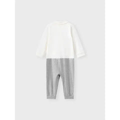 Patpat Little CoCo & Gentlemen - Baby Boy 95% Cotton Faux Layering Jumpsuit white