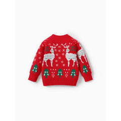 Patpat Kid Boy/Girl Childlike Christmas Sweater red