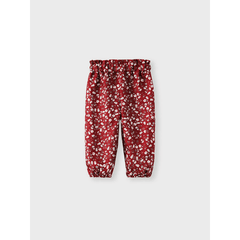 Patpat 2pcs Baby Girl 95% Cotton Long-sleeve Cartoon Rabbit Print Sweatshirt and Floral Print Trousers Set red