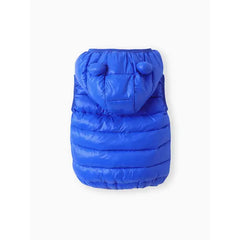 Patpat Toddler Boy/Toddler Girl Hooded Cotton-Padded Jacket Vest Light Blue
