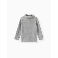 Patpat Toddler Boy/Girl Turtleneck Textured Gray