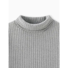Patpat Toddler Boy/Girl Turtleneck Textured Gray
