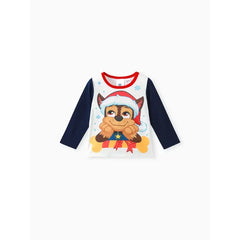 PATPAT PAW Patrol 2pcs Toddler Boy/Girl Marshall Skye Chase Long-sleeve Tee and Polar Fleece Pants Pajamas Sleepwear Set Hot Blue