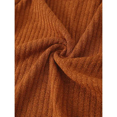 Patpat Toddler Boy/Girl Turtleneck Textured Brown