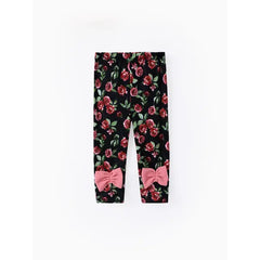 Patpat Baby Girl Clothes 2pcs Ruffled Top and Floral Leggings Set Pink