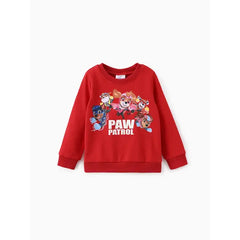 PATPAT Paw Patrol Toddler Boys/Girls 2pcs Glow in the Dark Sweatshirt and Pants Set Red