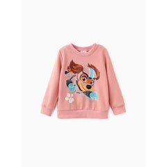 PATPAT Paw Patrol Toddler Boys/Girls 2pcs Glow in the Dark Sweatshirt and Pants Set peach pink