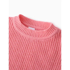 Patpat Baby/Toddler Boy/Girl Textured Sweater pink