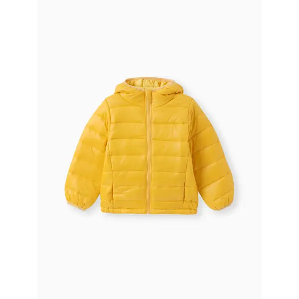 PATPAT Kid Boy/Kid Girl Hooded Cotton-Padded Jacket Yellow