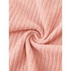 Patpat Toddler Boy/Girl Turtleneck Textured pink