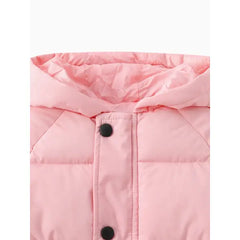 Patpat Toddler/Kid Boy/Girl Hooded Long Cotton-Padded Jacket Coat pink