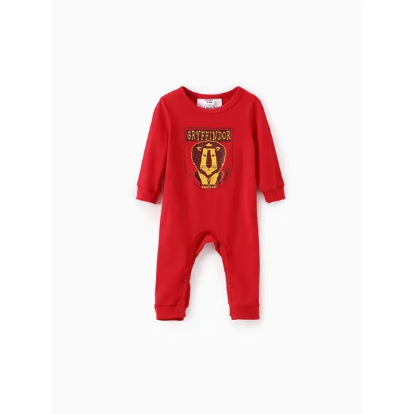 Patpat Harry Potter Baby Boy/Girl 1pc Long-sleeve Cotton Jumpsuit Red