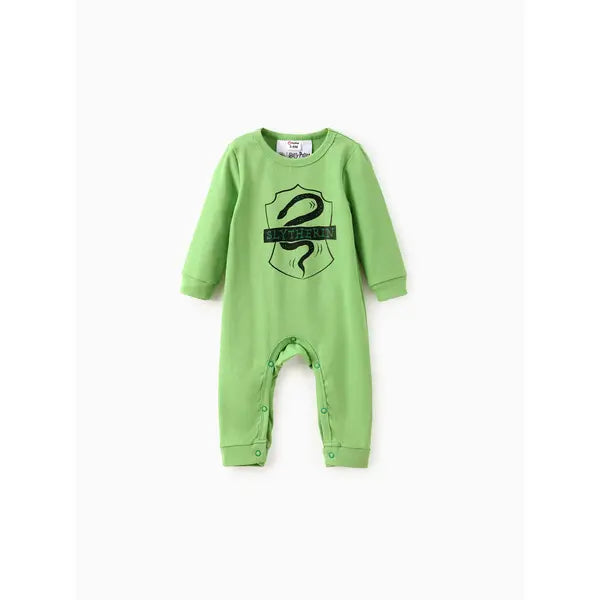 Patpat Harry Potter Baby Boy/Girl 1pc Long-sleeve Cotton Jumpsuit green
