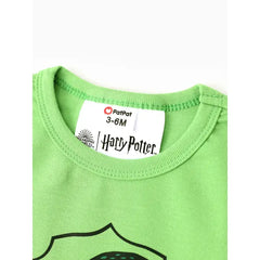 Patpat Harry Potter Baby Boy/Girl 1pc Long-sleeve Cotton Jumpsuit green