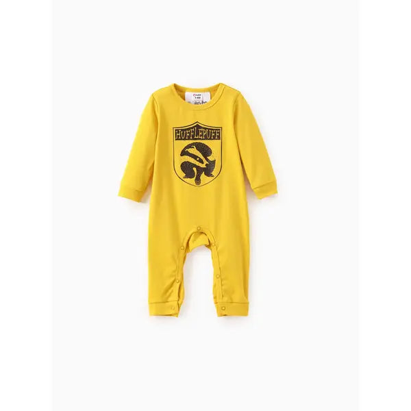 Patpat Harry Potter Baby Boy/Girl 1pc Long-sleeve Cotton Jumpsuit Yellow